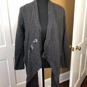 Banana Republic Factory Herringbone Draped Sweater